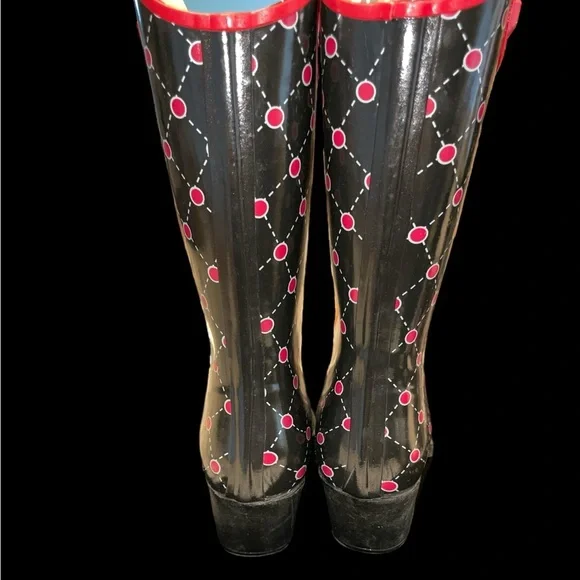 STADIUM STOMPERS Thick Rubber Cowboy Wellies - EUC (worn once) - Picture 4 of 5